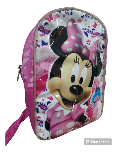 Mochila Infantil 12 Pulgadas Minnie - Diseño 3d 