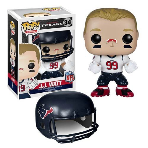 Funko Pop Jj Watt Houston Texans Nfl Wave2 White Jersey