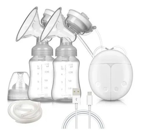 Imagen 3 de 4 de Extractor Electrico Doble Leche Materna Compatible Teteros