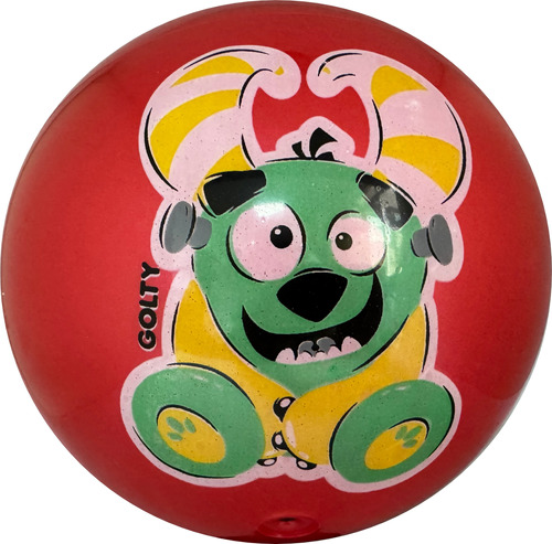 Pelota De Caucho Golty Niko Monsters En Pvc Juguete Niños