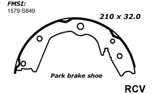 Balata Freno Mano Honda Pilot 2003
