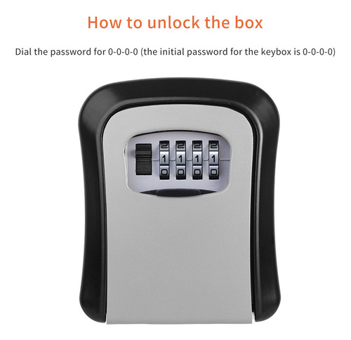 Y Para Caja De Seguridad Impermeable De Pared Lockbox, Caja