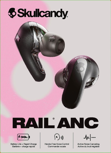 Audifono Skullcandy Rail Anc Color Negro - Bueno (Reacondicionado)