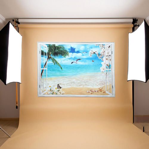 Tapiz 3d De Ocean Beach Con Paisajes Naturales Para Decoraci