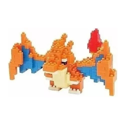 Mini Bloques Pokemon Sharizar Figura 3d Armable