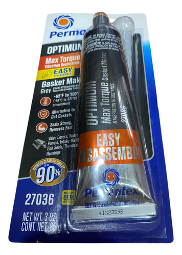 Silicon Gris Ultra Grey Permatex Alta Temperatura 99g