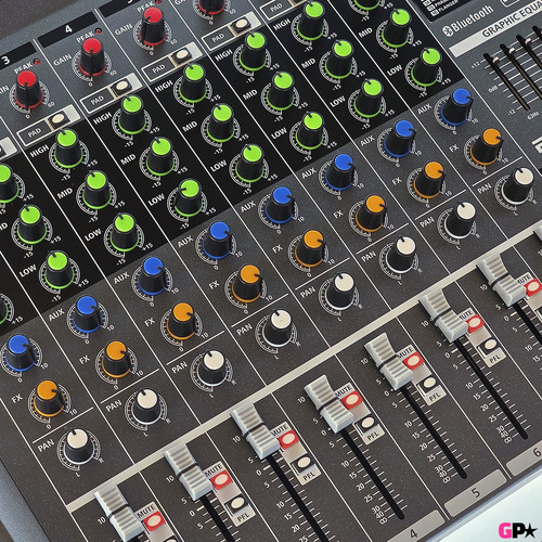 Consola Mixer Sonido 8 Canales Bluetooth Rep Usb Eq Efectos