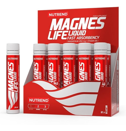 Magnesio - Magnes Life Liquid - 10 X 25ml - Nutrend