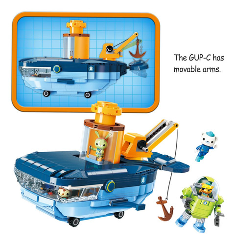 Little Froggy Building Block Toys The Octonauts Gup-c De Con