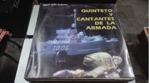 Lp Quinteto Y Cantantes De La Armada Acetato,long Play