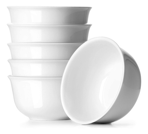 Bol Cermico Dowan 20 Oz - Set De 6 Blancos Para Cocina - Cer