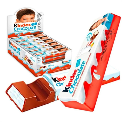 Kinder Barra De Chocolate Rellena Con Leche 300 Gr. X24