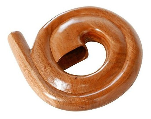 Imagen 3 de 4 de Cuerno Didgeridoo Espiral Aborigen, Natural