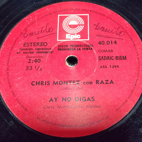 Simple Chris Montez Con Raza Epic C10