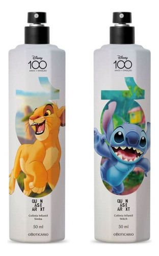 Kit Colônia Infantil Quasar Next Disney100 2x50ml  Boticario