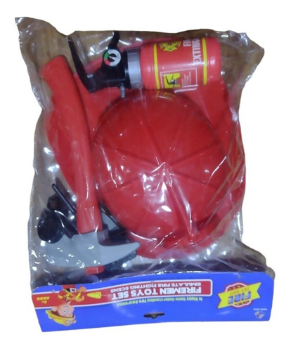 Juguete Para Niño Kit Accesorios De Bombero