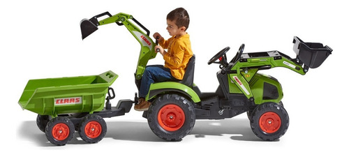Falk Tractor Claas Backhoe With Excavator 1010w Color Verde Oscuro
