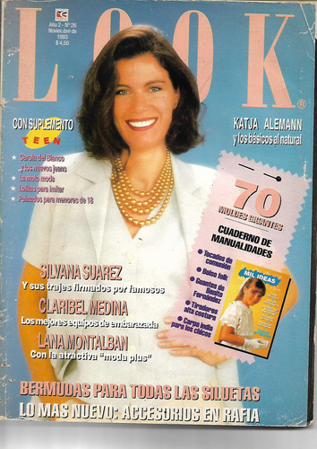 Revista Look #26 1993 Katja Alemann Patrones Silvana Suarez