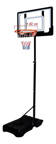  Canasta Basketball Tablero Policarbonato Altura Ajustable