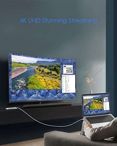 Hub Usb C De 3.3 Pies Con Hdmi 4k Usb 3.0 Para Macbook Pro 2