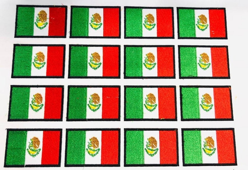 Imagen 1 de 4 de Parches Bordados Banderas De México Escudos Insignias