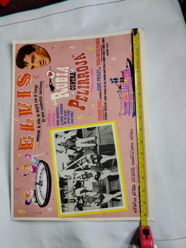 Cartel De Cine Elvis Presley , Rubias Vs Pelirrojas Vintage 