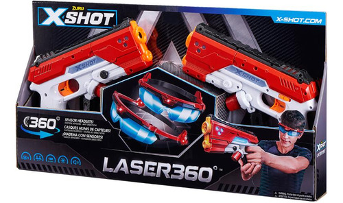 Set De 2 Pistolas Láser Zuru X-shot 360° Ultimate Con Lentes