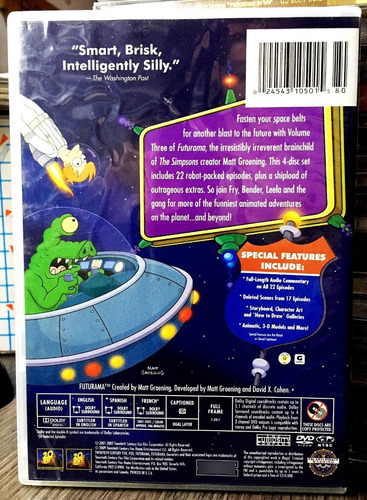 Futurama - Volumen 3 (2001) 4 Dvds (Usado)