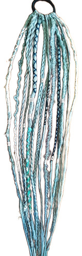 Aplique Cola De Rastas Kanekalon 50cm Gris