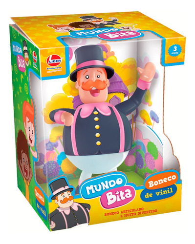 Boneco Vinil Mundo Bita Líder Brinquedos