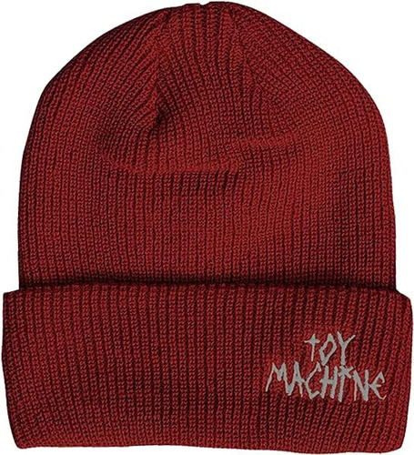 Toy Machine Gorro Con Logo De Cinta Para Monopatín Granate, 