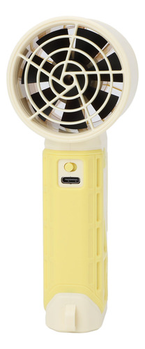 Ventilador Portátil De Mano Amarillo Mini Potente Usb