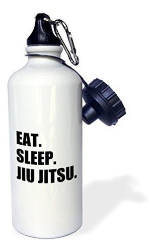 3drose Eat Sleep Jiu Jitsu - Arte Marcial Japonés - Botella 