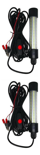 // 2 Uds 12v Led Sumergible Pesca Submarina Luz Calamar
