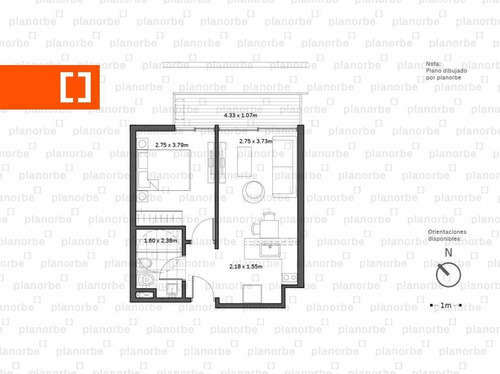 Venta De Apartamento Obra Construcción 1 Dormitorio En Aguada, 01 Libertador Unidad 605