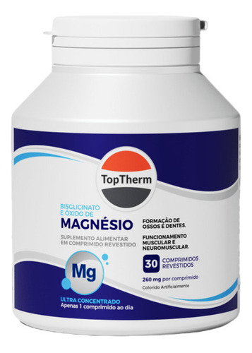 Magnésio 260mg - 1 Frasco Toptherm