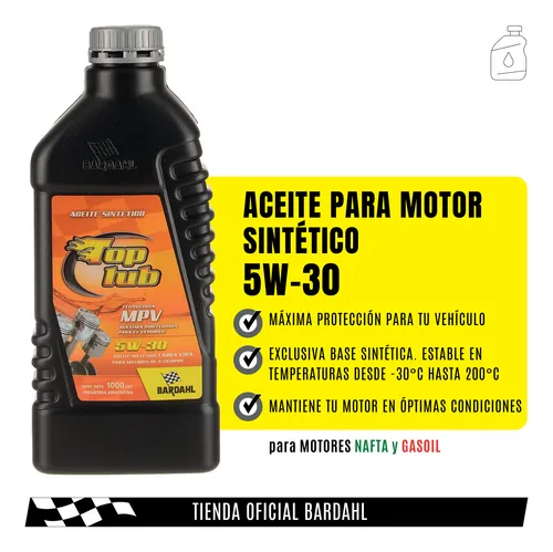 Kit Aceite Bardahl 5w30 Sintético 4lts X 2 Uni
