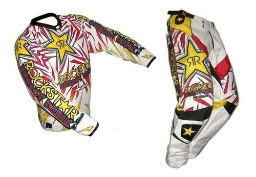 Conjunto Motocross Pantalon Y Jersey Rockstar - En Rpm®