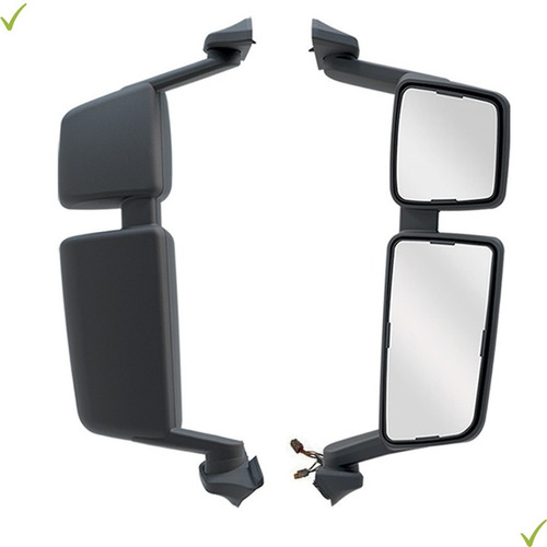 Par Retrovisor Espelho Scania Ntg Eletrico Completo 19 Diant
