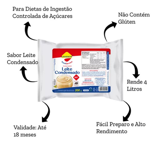 Mistura Pudim Diet Lowçucar 200g Sabores Variados Kit Com 10