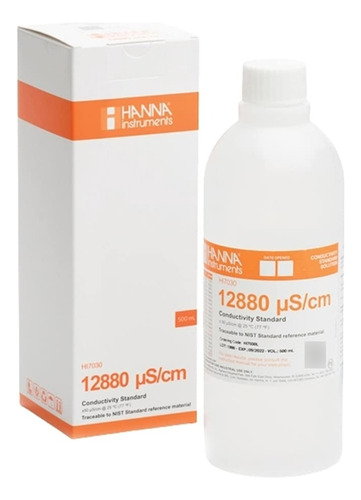 Solución Conductividad 12880 500 Ml Hanna Instruments