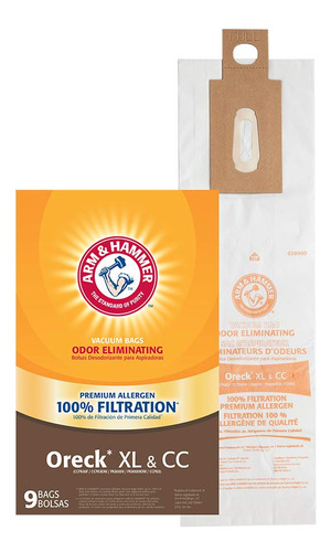 Arm & Hammer Bolsas De Vacio Para Oreck Xl & Cc, Elimina La 