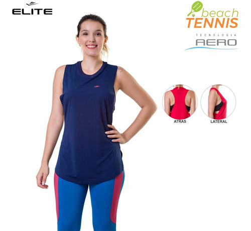 Imagen 1 de 4 de Musculosa Deportiva Elite Dama Fitness Gym Uv50+