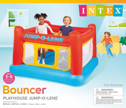 Colchon Castillo Saltarin Inflable P/ Niños 1a5 Años Intex.