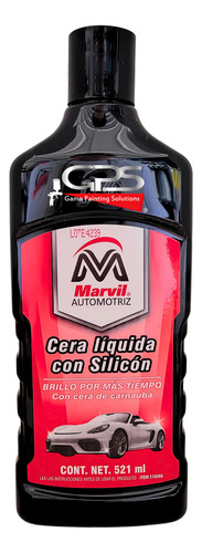 Cera Líquida Para Autos C/silicón (521ml) Marvil