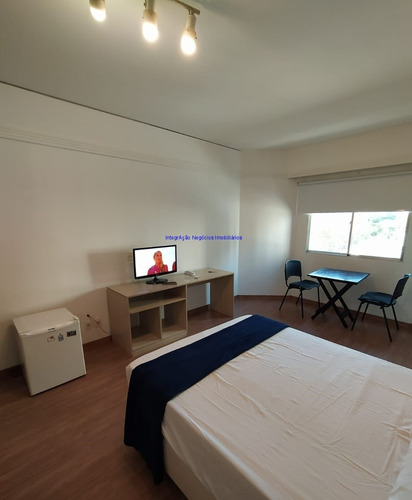 Imagem 5 de 12 de Apartamento Studio Mobiliado 26m², 01 Dormitório, 01 Banheiro E 01 Vaga Na Garagem. Condomínio Com Portaria E Segurança 24hrs. - 21090103 - 70037348