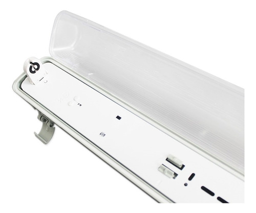 Equipo De Estanco Canoa Simple Para 1 Tubo Led T8 60cm