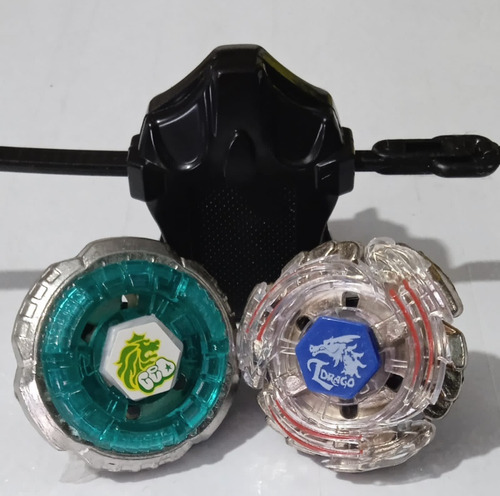 Beyblade Metal Fusion Rock Leone Y L Drago Marca Rapidity 