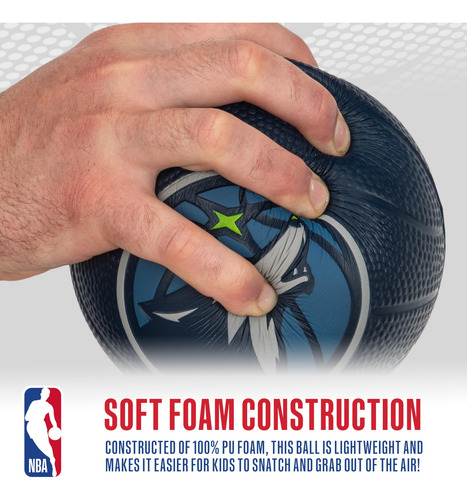 Mini Espuma De Basquete Franklin Sports Nba Minnesota Timber