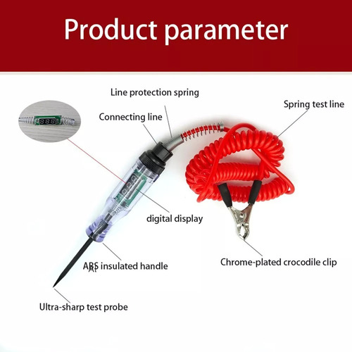 Probador Corriente Automotriz De 6v-12v-24v